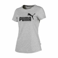 T-shirt W ESS L No1 Noir/Blanc;Gris Clair Chiné Puma