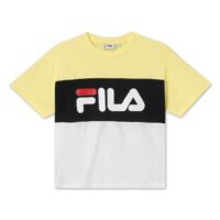 T-shirt col rond Allison Tee Blanc Jaune Noir;Bleu