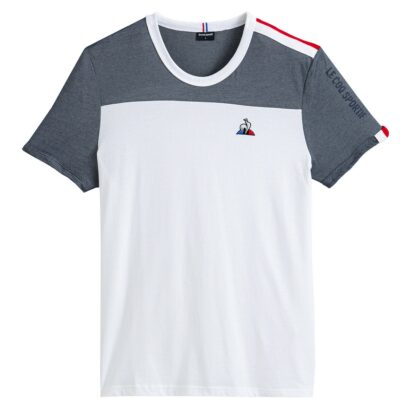 T-shirt col rond Blanc/Gris Le Coq Sportif