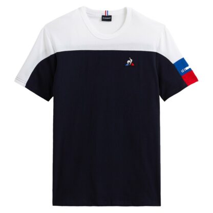 T-shirt col rond Blanc/Rouge - Bleu-Blanc Le Coq Sportif