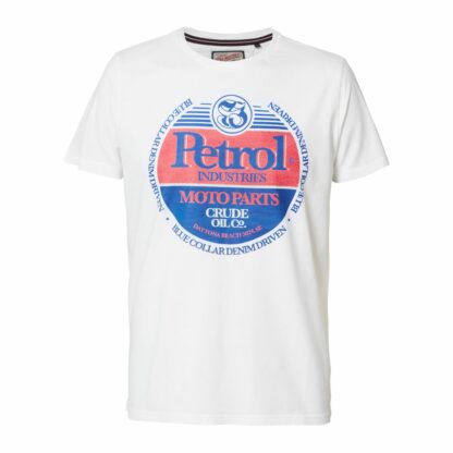 T-shirt col rond Bleu Marine - Blanc PETROL INDUSTRIES