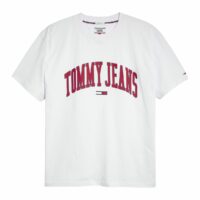 T-shirt col rond imprimé Bleu Tommy Jeans