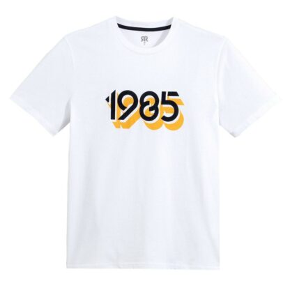 T-shirt col rond imprimé devant manches courtes Blanc LA REDOUTE COLLECTIONS