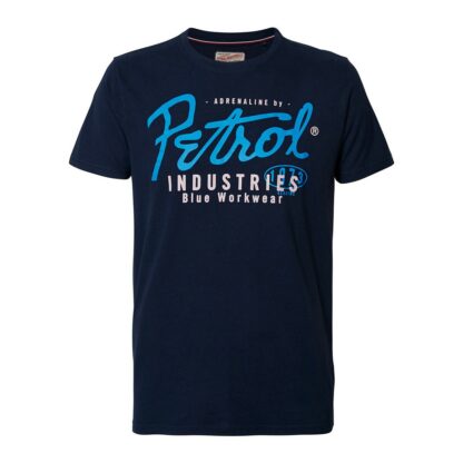 T-shirt col rond logo Petrol Ecru - Bleu Marine PETROL INDUSTRIES