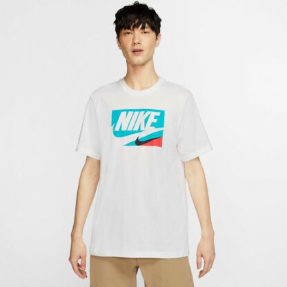 T-shirt col rond manches courtes Blanc - Gris Chiné - Noir Nike