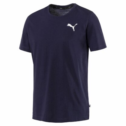 T-shirt col rond manches courtes Bleu Marine Puma