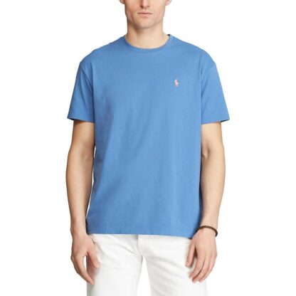T-shirt col rond manches courtes Vert Kaki - Bleu Ciel - Gris Anthracite - Bleu Moyen - Orange Fluo - Rouge - Rose Fluo - Bleu Roi - Bleu Marine Polo Ralph Lauren