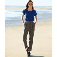 T-shirt col rond pur coton Bleu Dur Anne weyburn