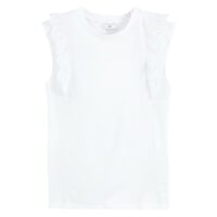 T-shirt col rond sans manches Blanc LA REDOUTE COLLECTIONS