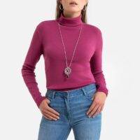 T-shirt col roulé manches longues Fuchsia;Ecru;Noir Anne weyburn