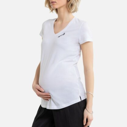 T-shirt de grossesse à message brodé