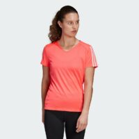 T-shirt de running col V manches courtes Rose adidas performance