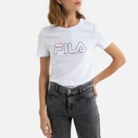 T-shirt en coton à manches courtes LADAN Blanc;Noir Fila