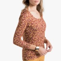 T-shirt imprimé coton & modal Imprimé Fond Rose Anne weyburn