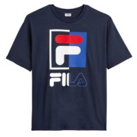 T-shirt logo Bleu Marine Fila