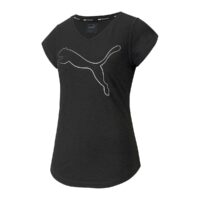 T-shirt logo Bleu;Noir Puma