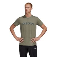 T-shirt logo Linear camo Vert - Kaki adidas performance