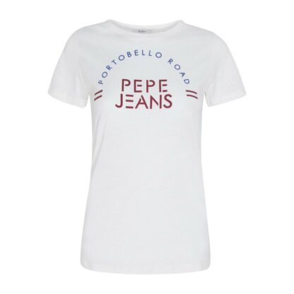 T-shirt logo Mia Blanc Pepe Jeans