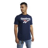 T-shirt logo Vector Bleu Marine - Bleu Reebok Classics