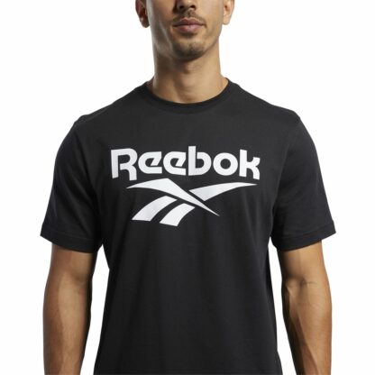 T-shirt logo Vector Noir Reebok Classics