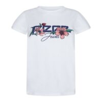 T-shirt logo broderies Ailissa Blanc Pepe Jeans