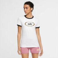 T-shirt manches courtes col rond Blanc Nike