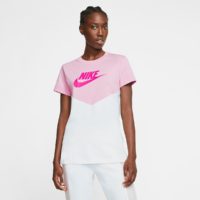 T-shirt manches courtes col rond Rose/Blanc Nike