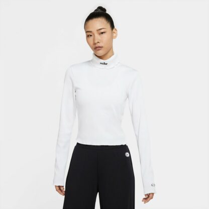 T-shirt manches longues col roulé Blanc Nike