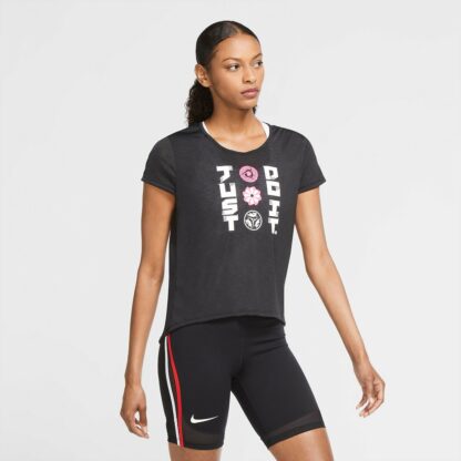 T-shirt running manches courtes Noir Nike