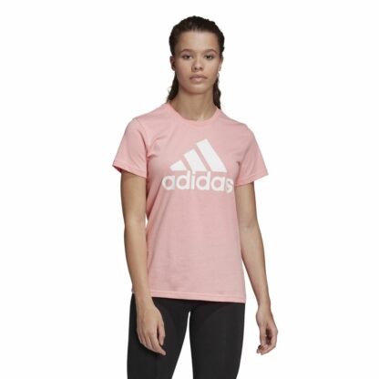 T-shirt sport col rond manches courtes Rose adidas performance