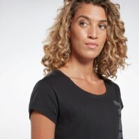 T-shirt sport training Graphic Noir REEBOK SPORT