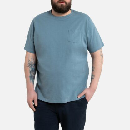 T-shirt uni col rond manches courtes Bleu Ardoise LA REDOUTE COLLECTIONS PLUS
