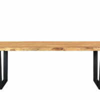 Table à manger 8/10 personnes en acacia et métal L240 Hisa Maisons du Monde