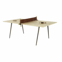 Table à manger 8/10 personnes en manguier et métal L207 Pong Maisons du Monde