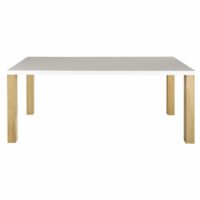 Table à manger blanche 8/10 personnes L200 Austral Maisons du Monde