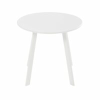 Table basse de jardin ronde en métal blanc Monopoli Maisons du Monde