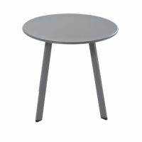 Table basse de jardin ronde en métal gris anthracite Monopoli Maisons du Monde