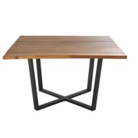 Table de jardin carrée en acacia 8 personnes L130 Lanzarote Maisons du Monde