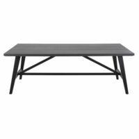 Table de jardin en Duraboard® gris foncé 6/8 personnes L215 Vador Maisons du Monde