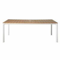 Table de jardin en aluminium blanc 6/8 personnes L200 Fuji Maisons du Monde