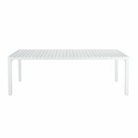 Table de jardin en aluminium blanc L 230 cm Portofino Maisons du Monde