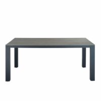 Table de jardin en aluminium gris Escale Maisons du Monde