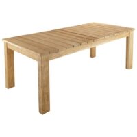 Table de jardin en teck recyclé L 220 cm Guerande Maisons du Monde