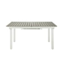 Table de jardin extensible 6/10 personnes en aluminium et composite L157 Escale Maisons du Monde