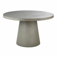 Table de jardin ronde en béton 5/6 personnes D120 Dolmen Maisons du Monde