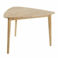 Table de jardin triangulaire en acacia massif 3 personnes L110 Massilia Maisons du Monde