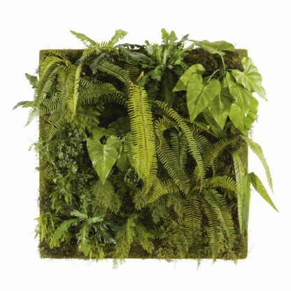 Tableau végétal plantes artificielles 100x100 Maisons du Monde