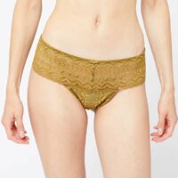 Tanga en dentelle graphique - SMOCKING  - Vert - Femme - Etam