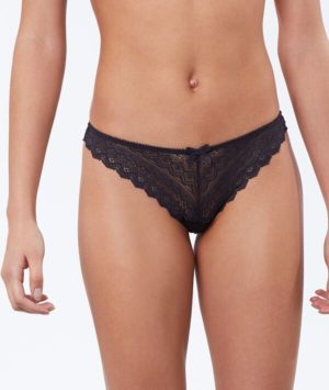 Tanga tout dentelle - ICONE  - Gris - Femme - Etam