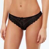 Tanga tout dentelle - ICONE  - Noir - Femme - Etam